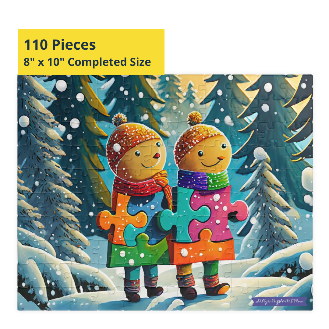 PUZZLE-PIECE PALS LOVE WINTER: 110-Piece Jigsaw Puzzle