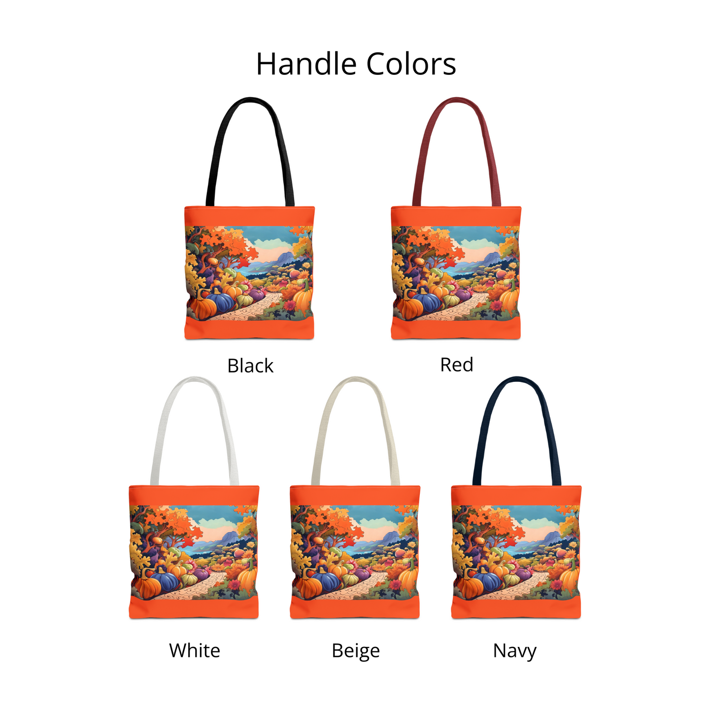 PIECEFUL PUMPKIN PATH Tote Bag