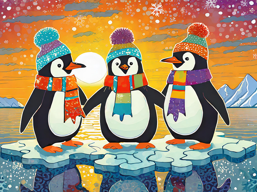 PUZZLING ANIMALS 2026 WALL CALENDAR