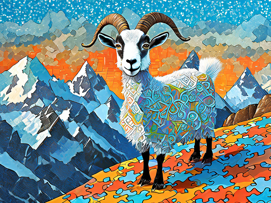 PUZZLING ANIMALS 2026 WALL CALENDAR