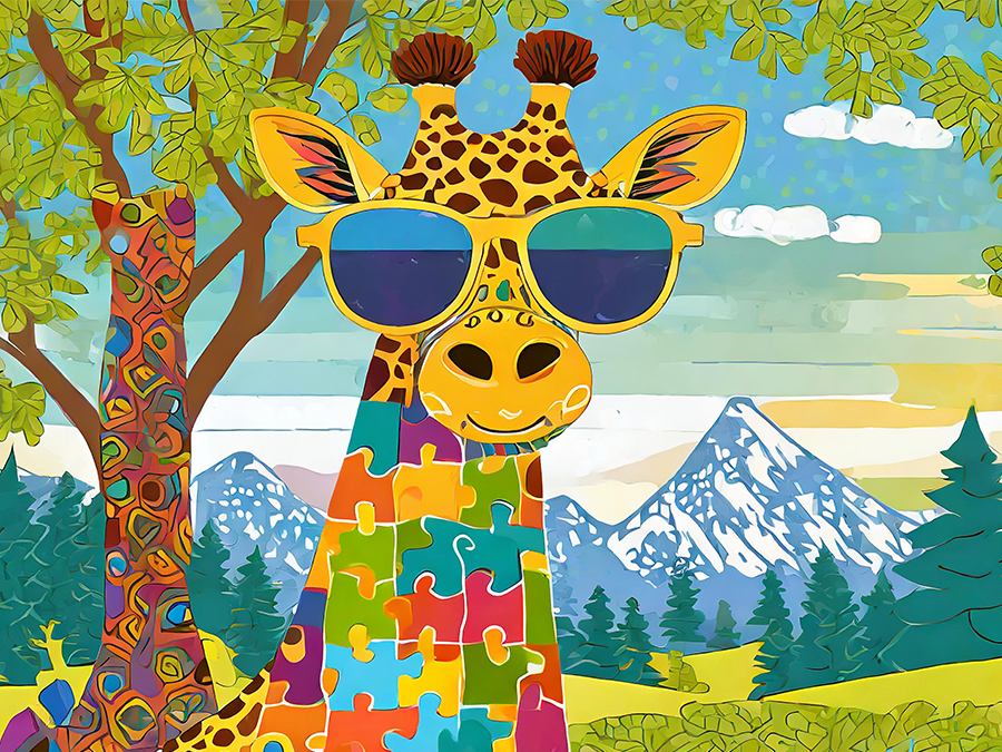 PUZZLING ANIMALS 2026 WALL CALENDAR