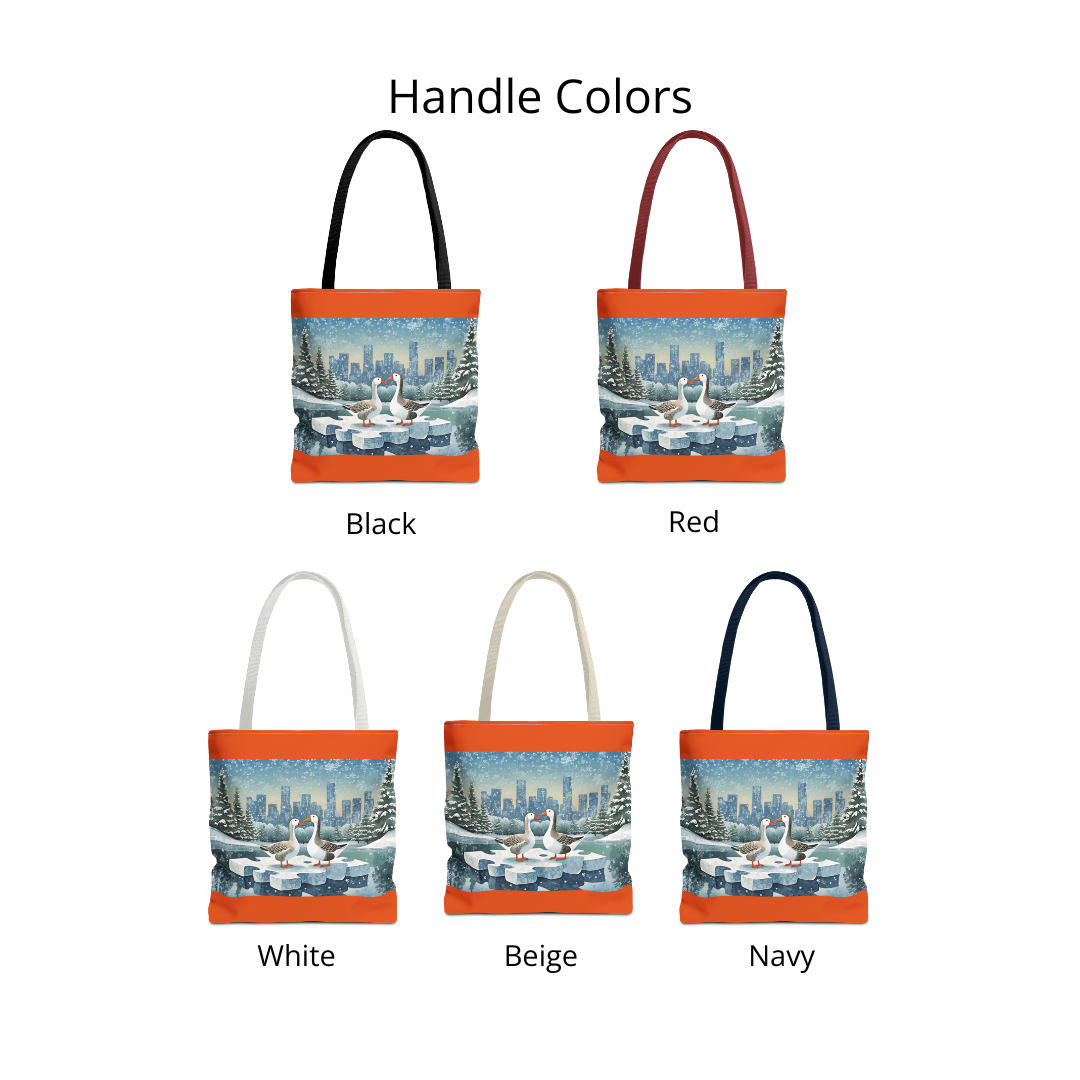 Winter Geese Tote Bag