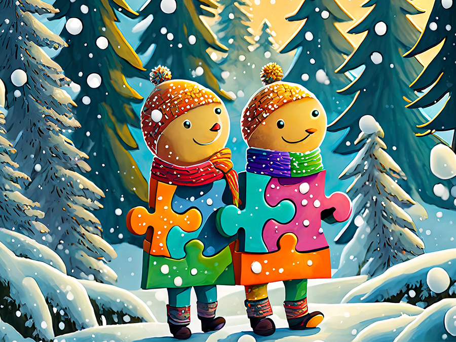 JIGSAW PUZZLER'S DELIGHT 2026 Wall Calendar