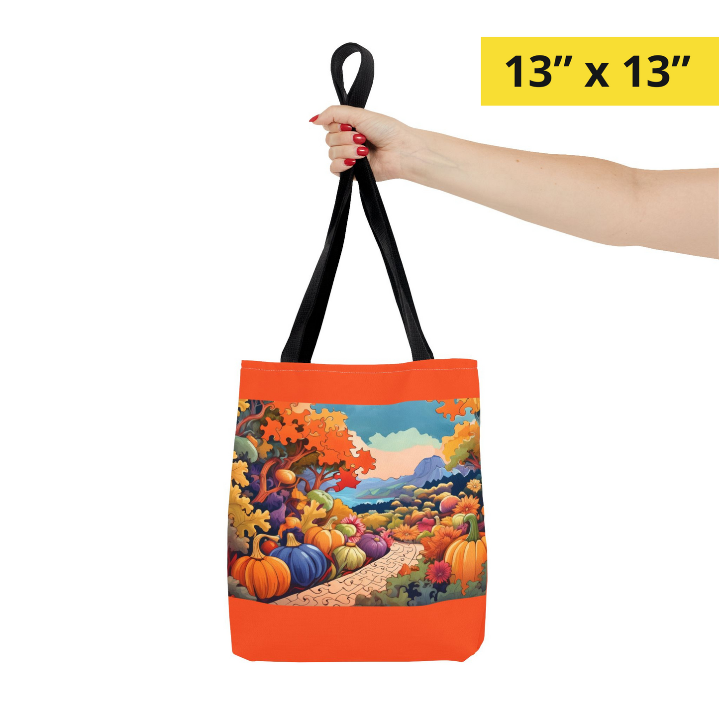 PIECEFUL PUMPKIN PATH Tote Bag