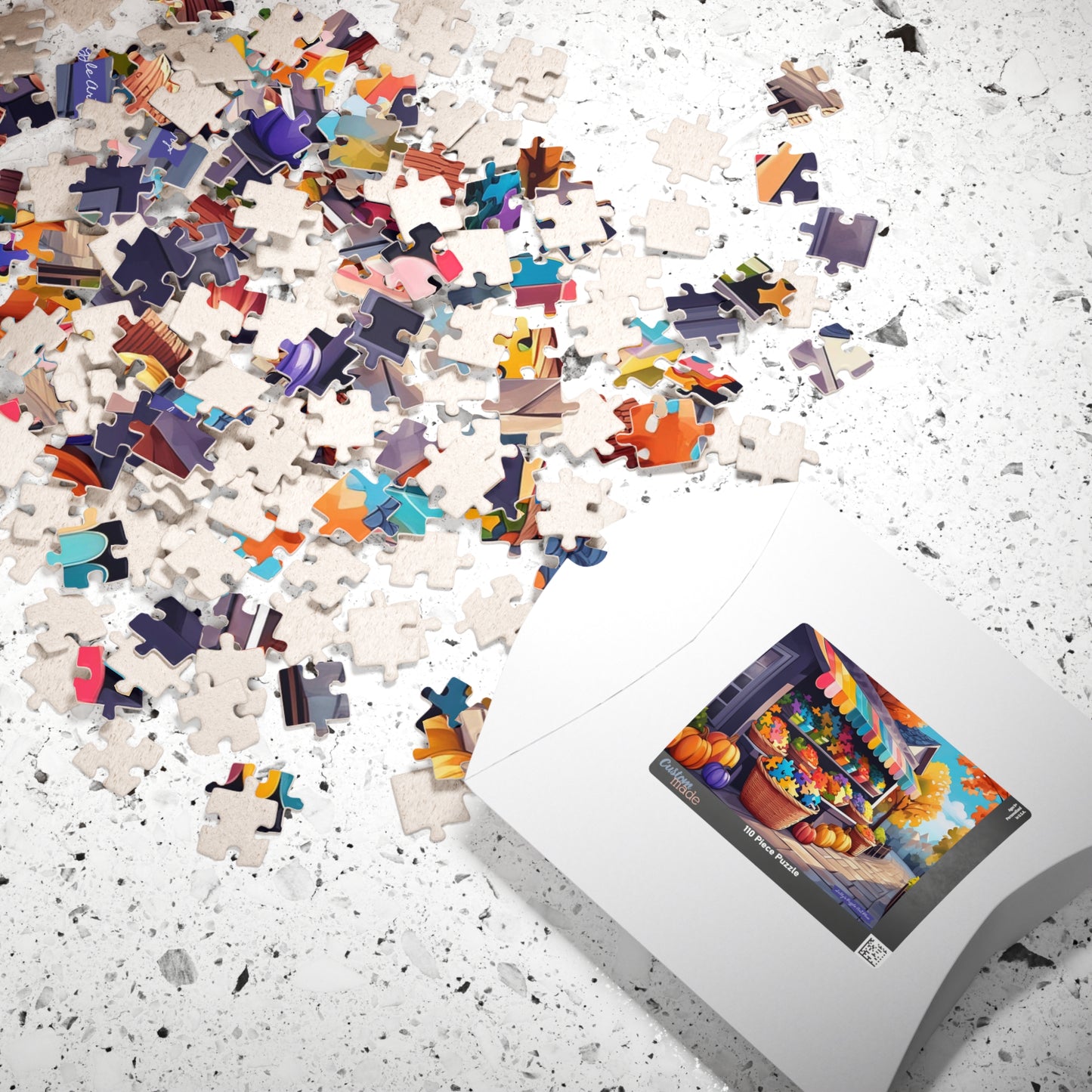 AUTUMN PUZZLE MARKET: 110-Piece Jigsaw Puzzle