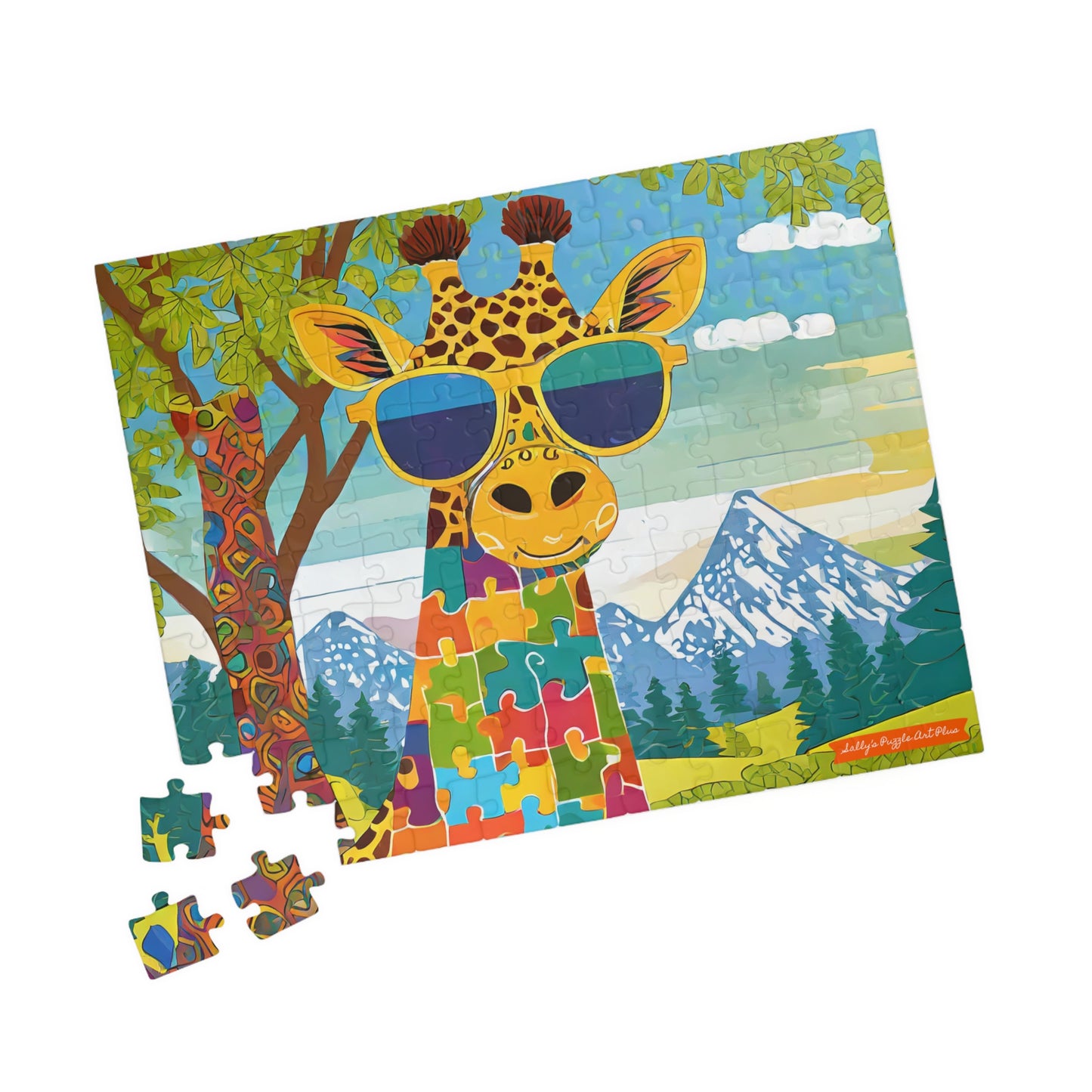 PUZZLED GIRAFFE: 110- Piece Jigsaw Puzzle