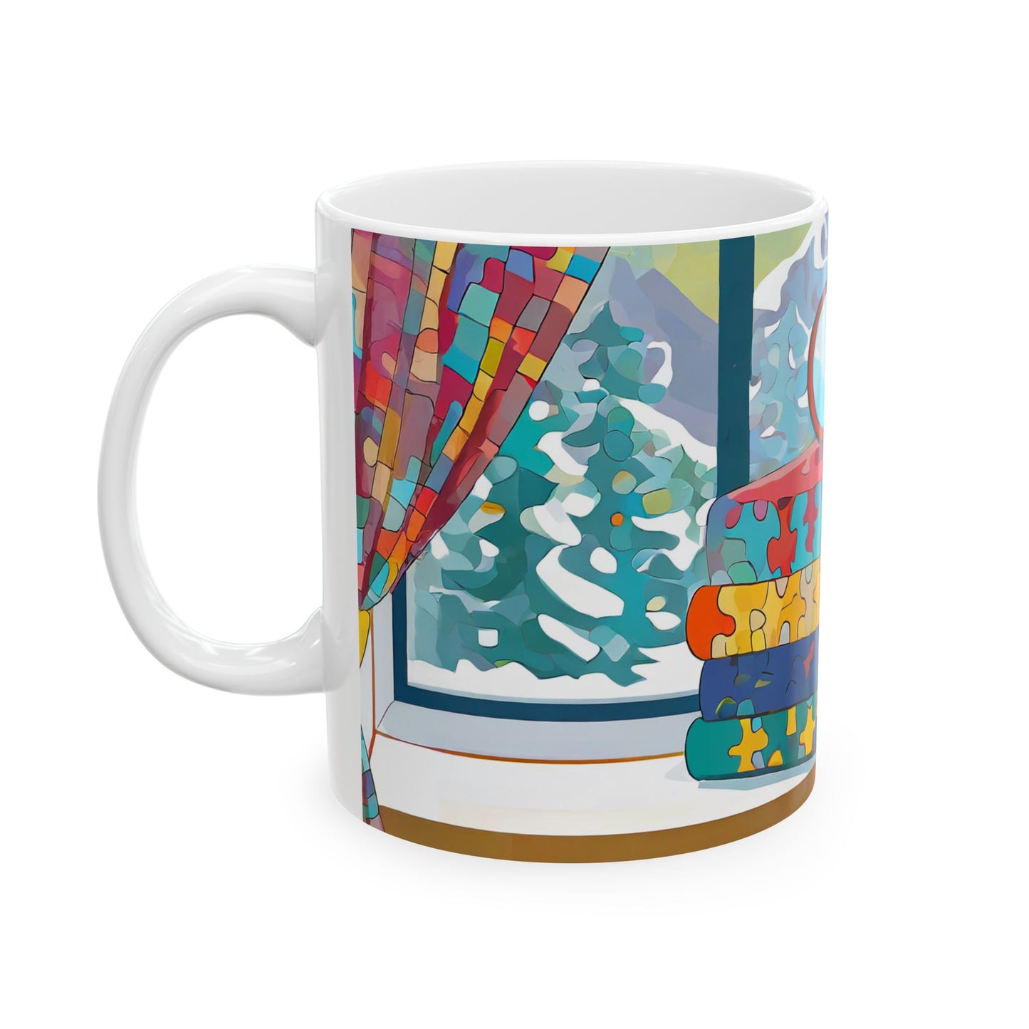 PUZZLER'S WINTER BOOKS  Mug (11 oz & 15 oz)
