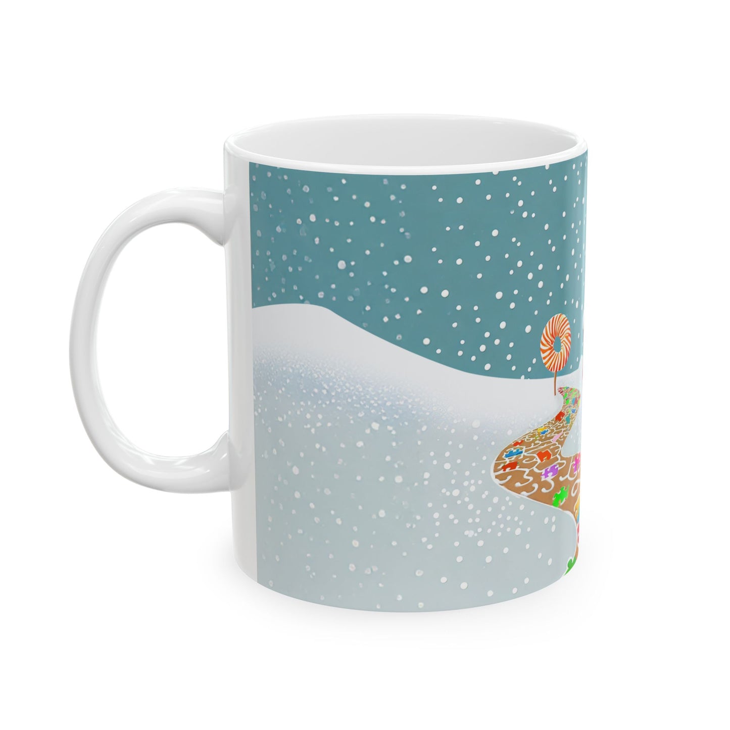 GINGERBREAD PUZZLE PATH Mug (11 Oz & 15 Oz)