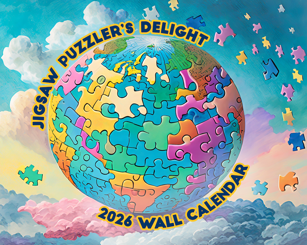 JIGSAW PUZZLER'S DELIGHT 2026 WALL CALENDAR