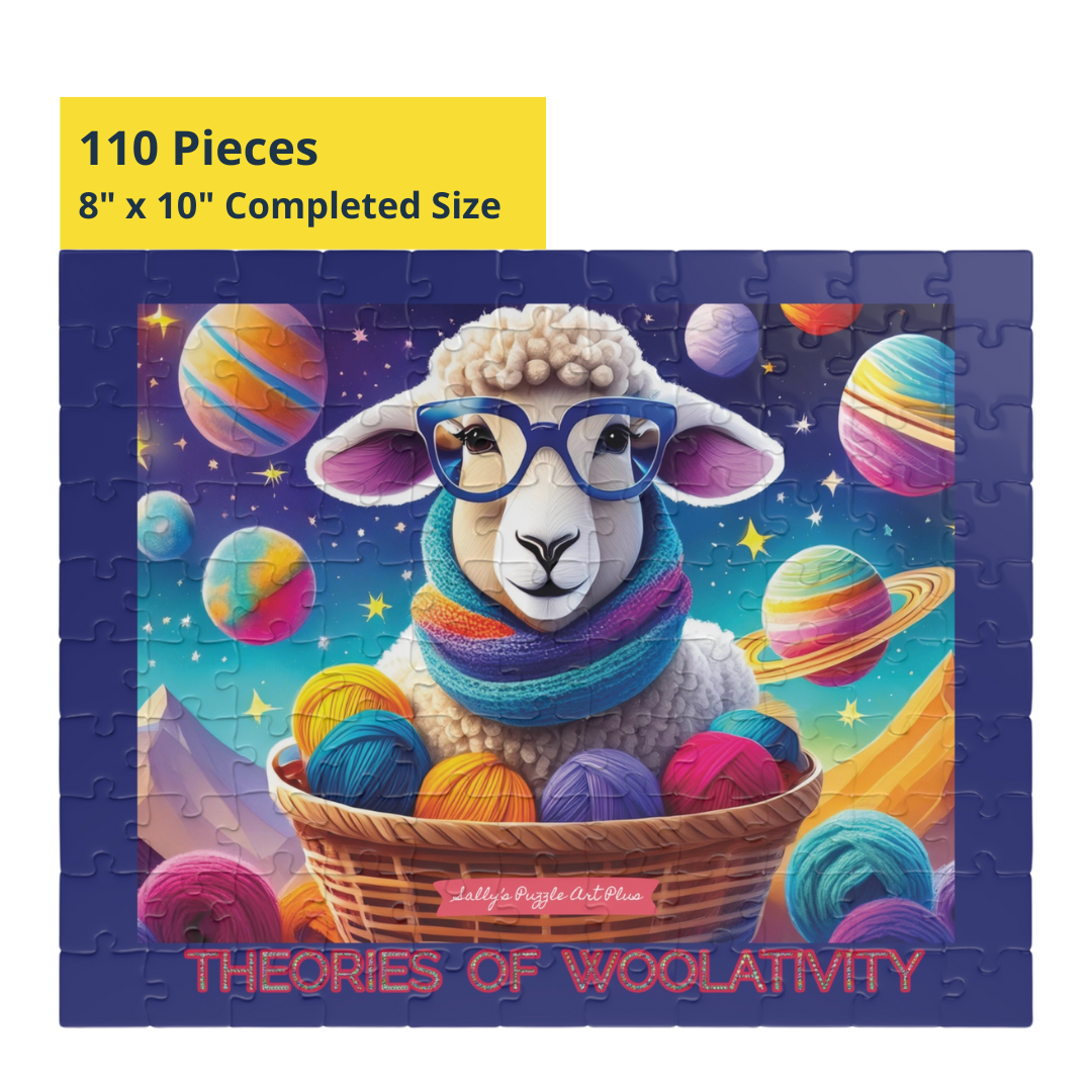 THEORIES OF WOOLATIVITY™:  110-Piece Jigsaw Puzzle