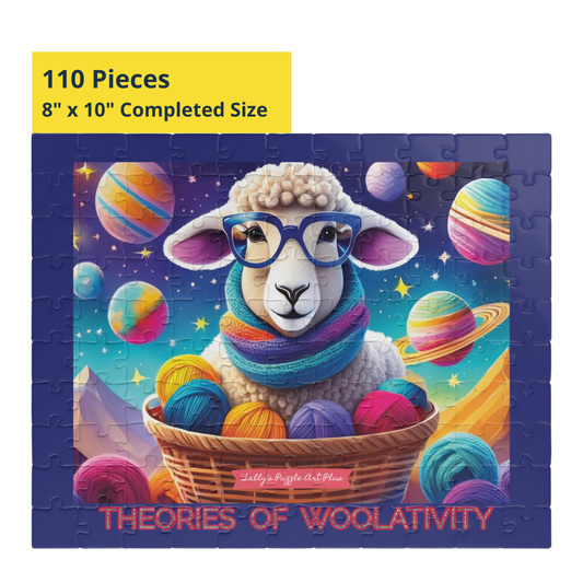 THEORIES OF WOOLATIVITY™:  110-Piece Jigsaw Puzzle