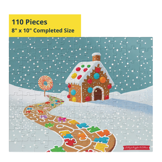 GINGERBREAD PUZZLE PATH  110-Piece Jigsaw Puzzle