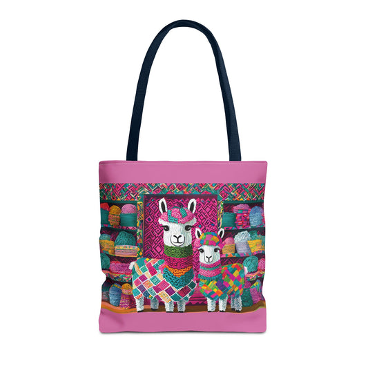 Think Pink Llama Tote Bag