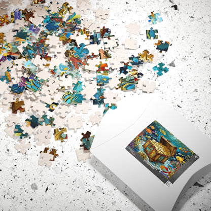 Puzzler's Treasure Chest — 110-Piece Jigsaw Puzzle