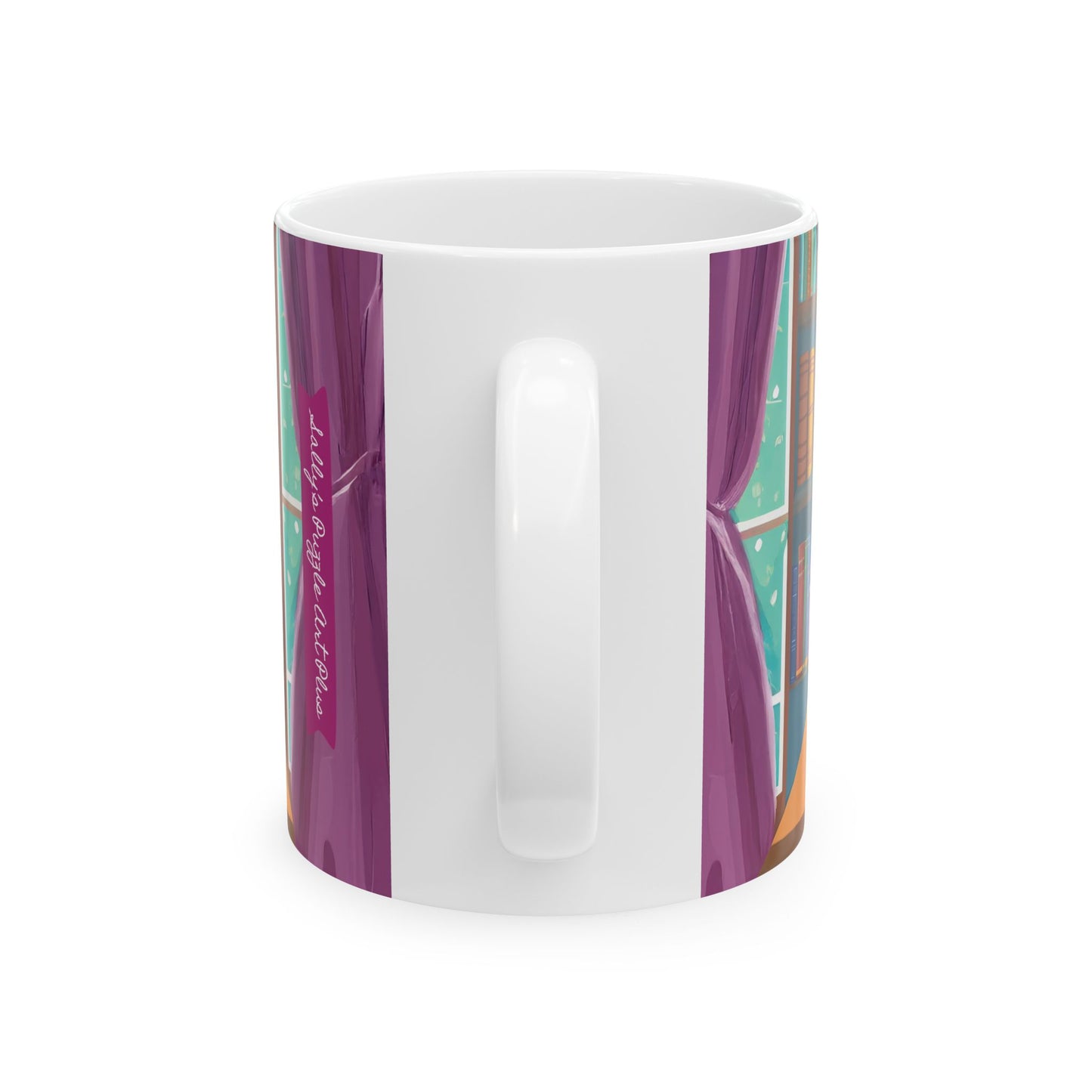 COZY PUZZLING PUP Mug (11 oz and 15 oz)