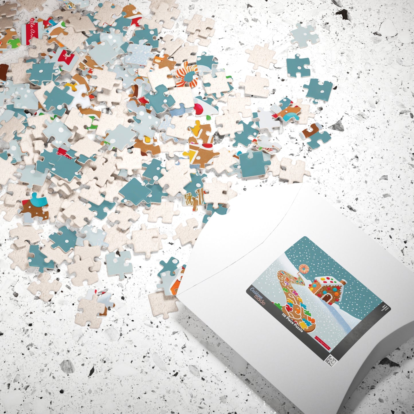 GINGERBREAD PUZZLE PATH  110-Piece Jigsaw Puzzle