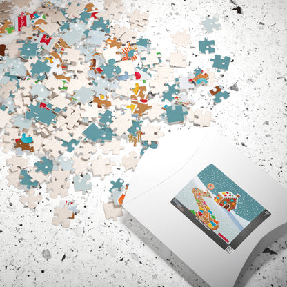 GINGERBREAD PUZZLE PATH  110-Piece Jigsaw Puzzle