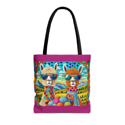 Two Chic Llamas Tote Bag