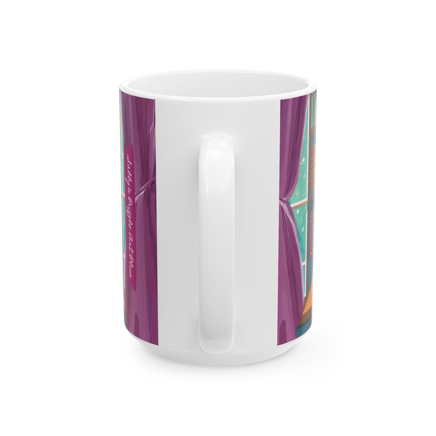 COZY PUZZLING PUP Mug (11 oz and 15 oz)