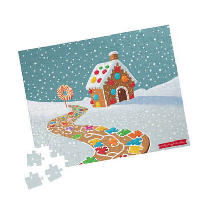 GINGERBREAD PUZZLE PATH  110-Piece Jigsaw Puzzle