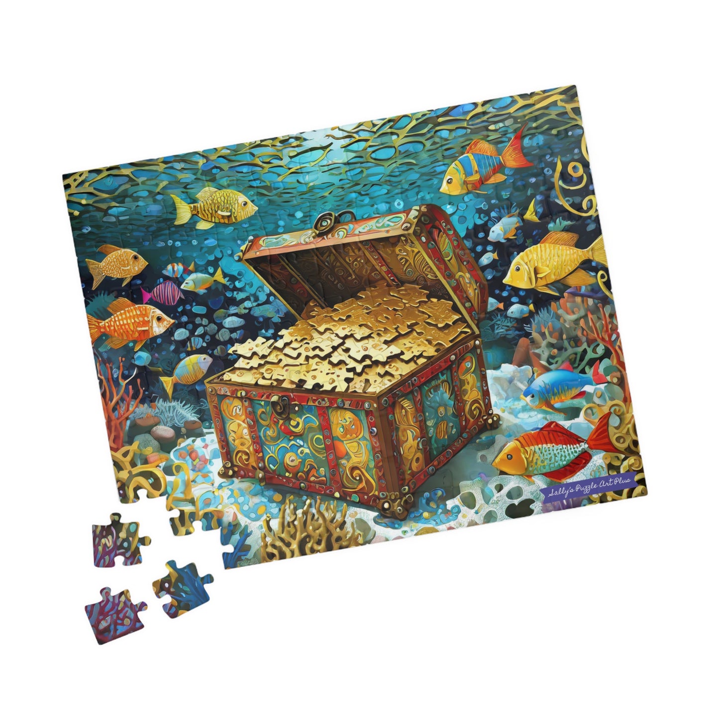 Puzzler's Treasure Chest — 110-Piece Jigsaw Puzzle