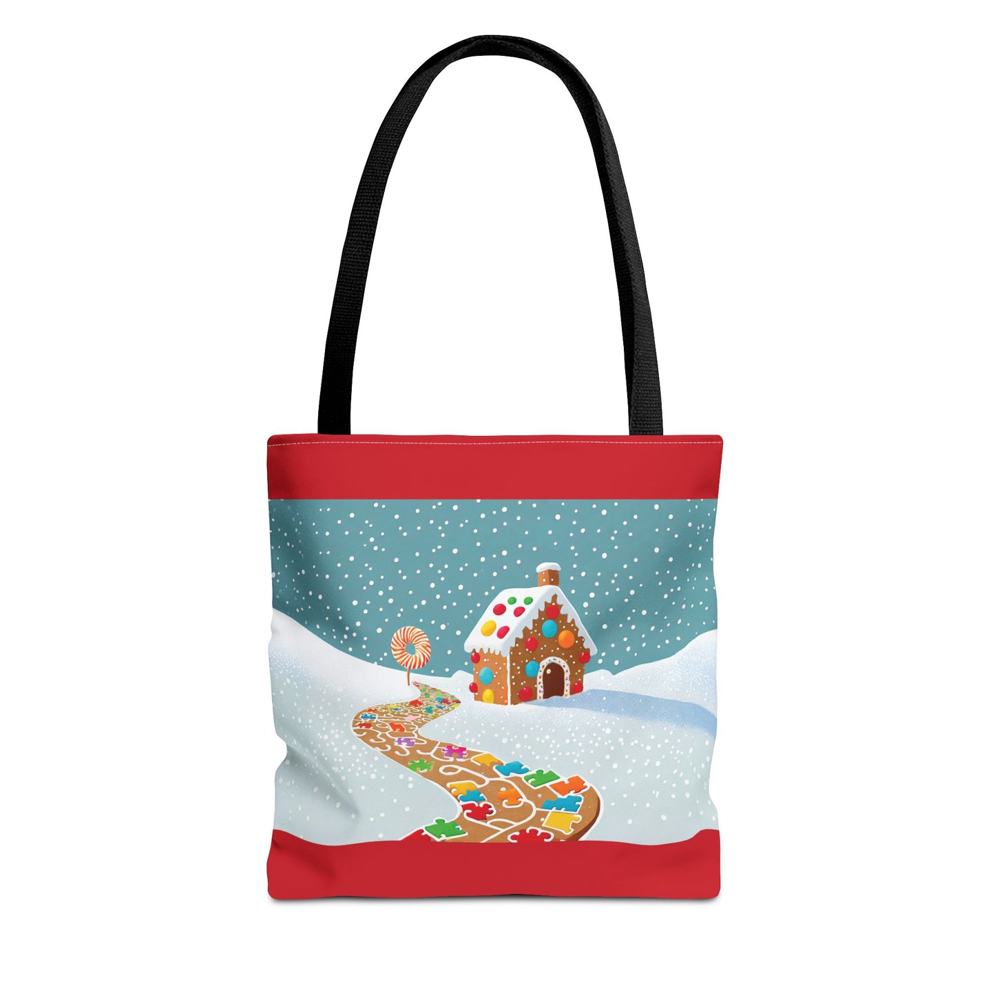 GINGERBREAD PUZZLE PATH Tote Bag