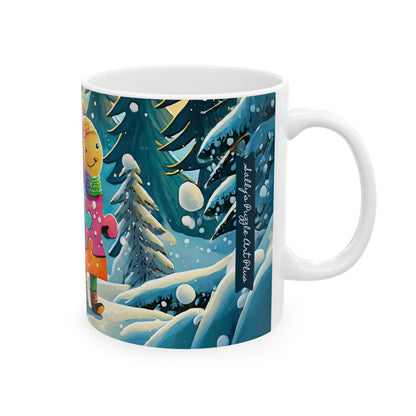 PUZZLE-PIECE PALS LOVE WINTER Mug (11 oz & 15 0z )