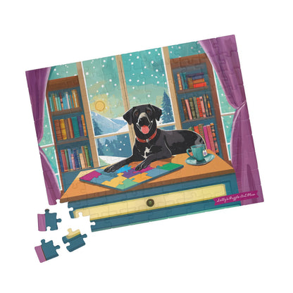 COZY PUZZLING PUP 110-Piece Jigsaw Puzzle