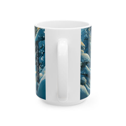 PUZZLE-PIECE PALS LOVE WINTER Mug (11 oz & 15 0z )