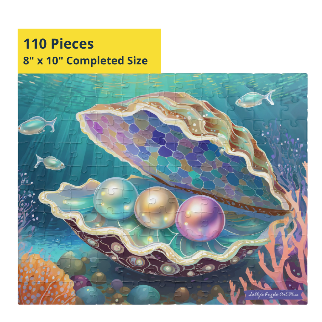 Wild Pearls in a Puzzle — 110-Piece Jigsaw Puzzle