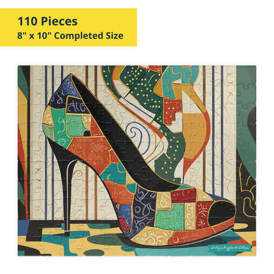 PUZZLE-PIECE ART: If The Shoe Fits... 110-Piece Jigsaw Puzzle