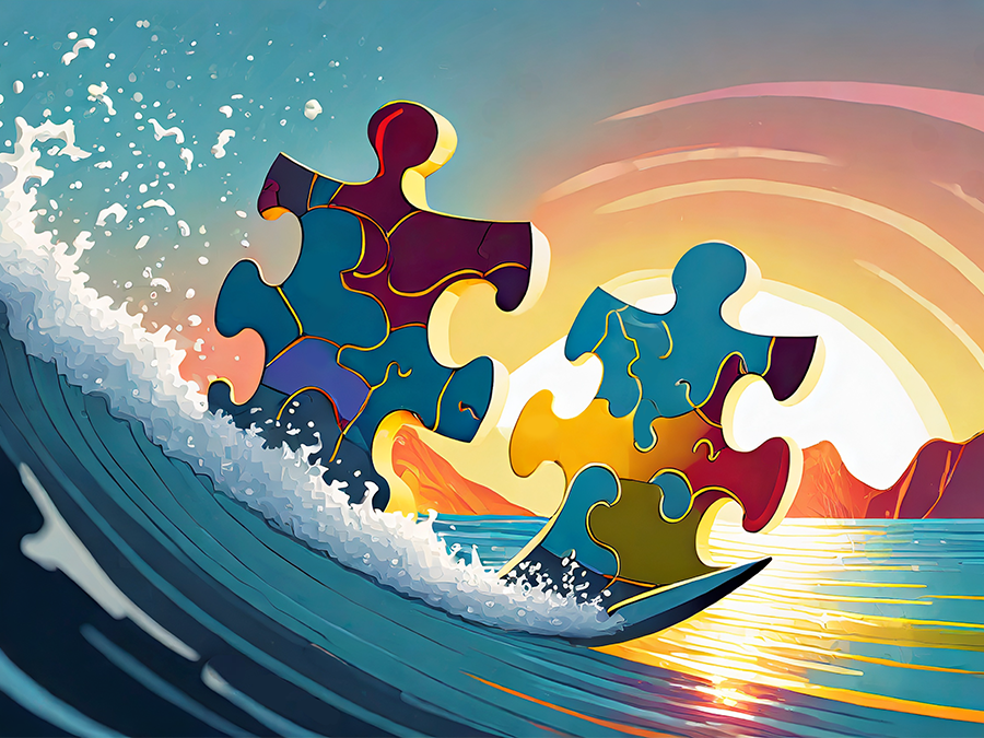 JIGSAW PUZZLER'S DELIGHT 2026 Wall Calendar