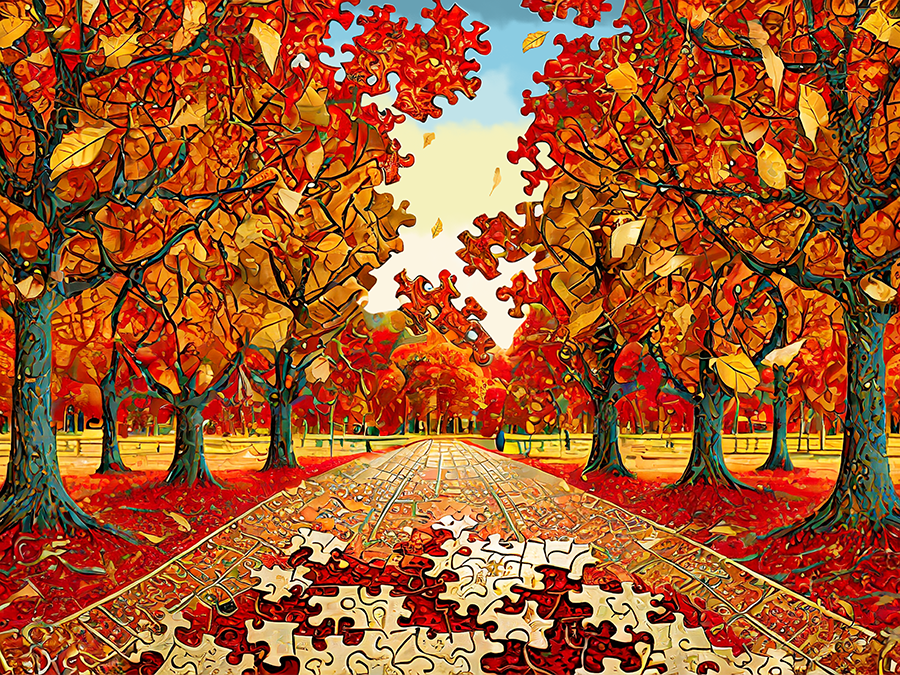 JIGSAW PUZZLER'S DELIGHT 2026 Wall Calendar