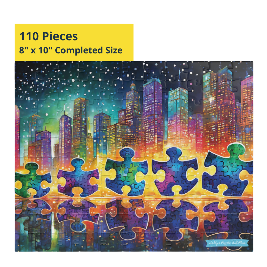 JUMP FOR JOY!  A Puzzle-Piece Pals 110-Piece Jigsaw Puzzle
