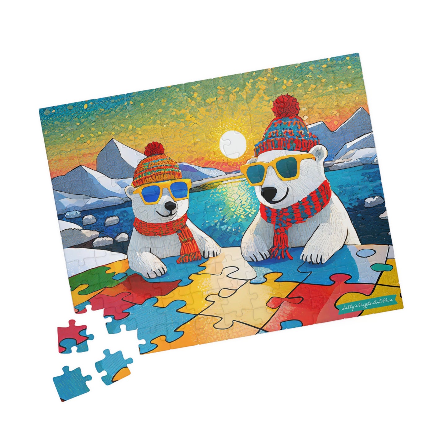 POLAR BEAR PUZZLERS 110-Piece Jigsaw Puzzle