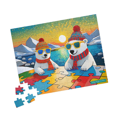 POLAR BEAR PUZZLERS 110-Piece Jigsaw Puzzle