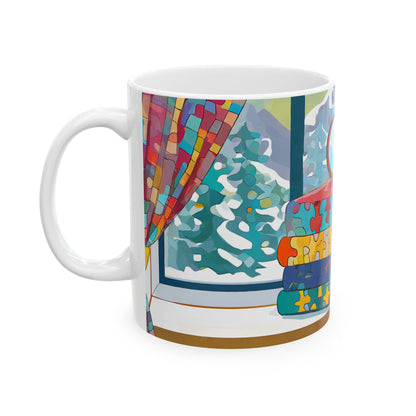 PUZZLER'S WINTER BOOKS  Mug (11 oz & 15 oz)
