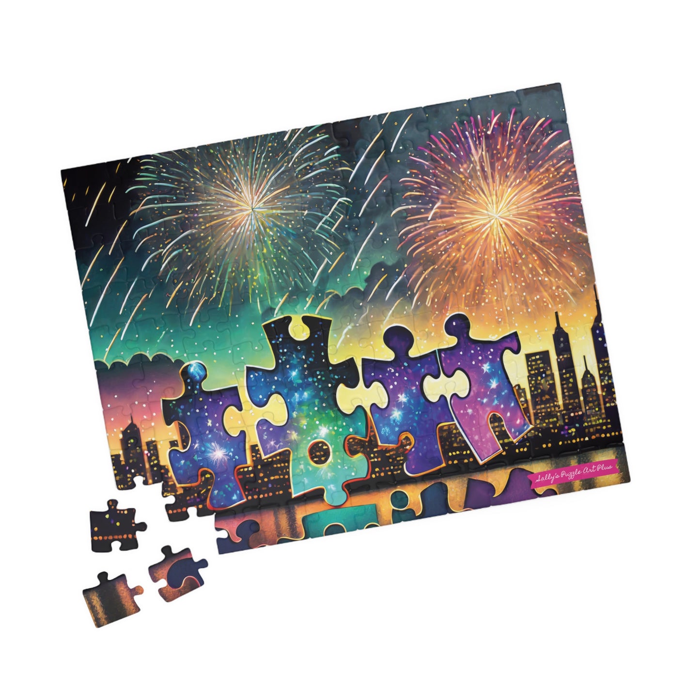FIREWORKS!:  A Puzzle-Piece Pals 110-Piece Jigsaw Puzzle