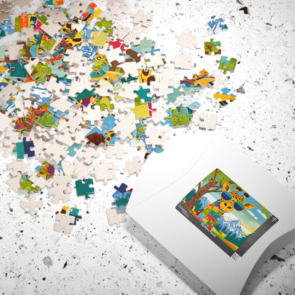 PUZZLED GIRAFFE: 110- Piece Jigsaw Puzzle