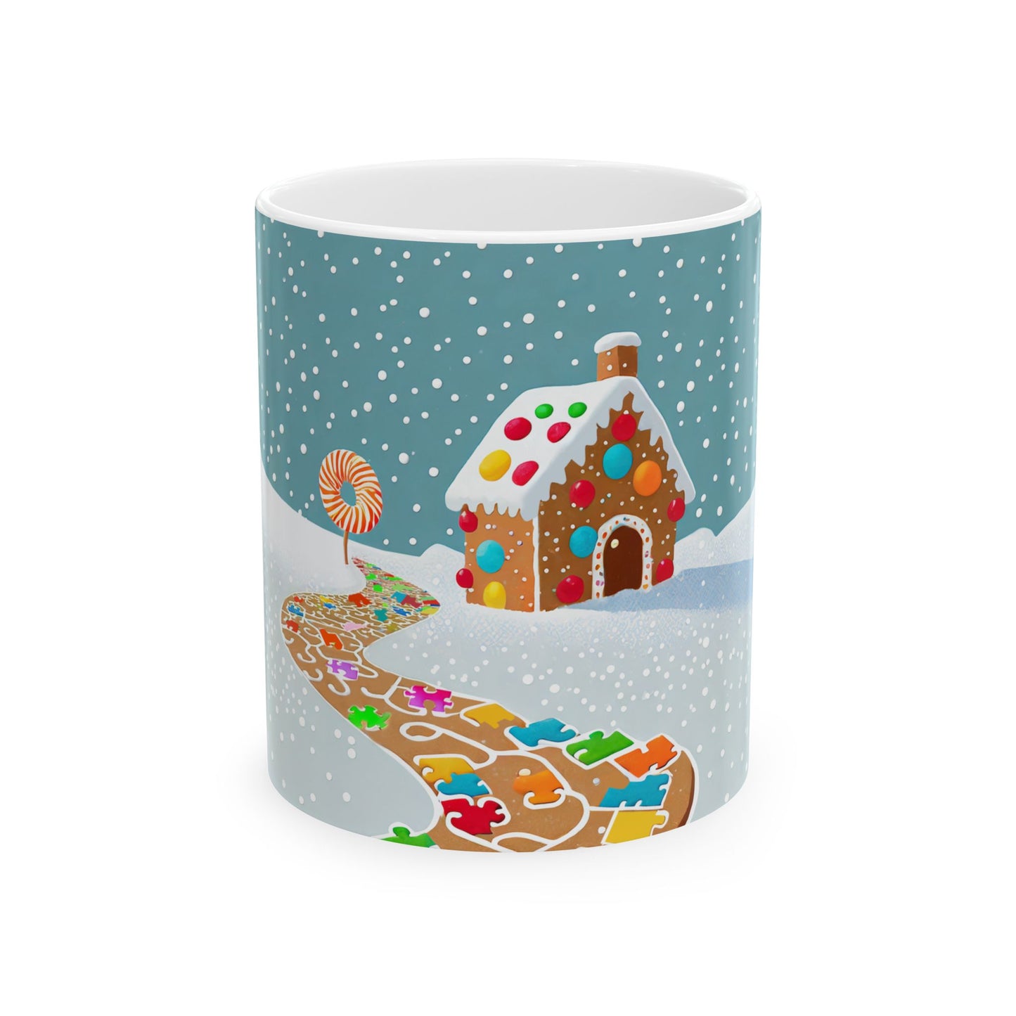 GINGERBREAD PUZZLE PATH Mug (11 Oz & 15 Oz)