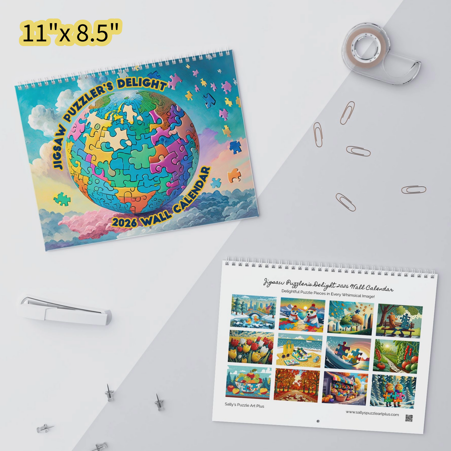 JIGSAW PUZZLER'S DELIGHT 2026 Wall Calendar