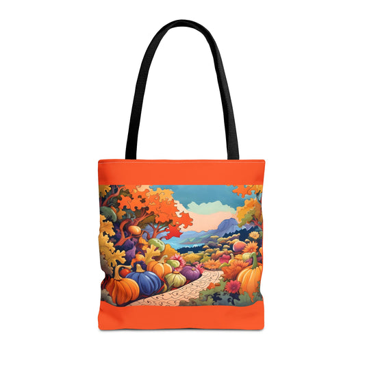 PIECEFUL PUMPKIN PATH Tote Bag