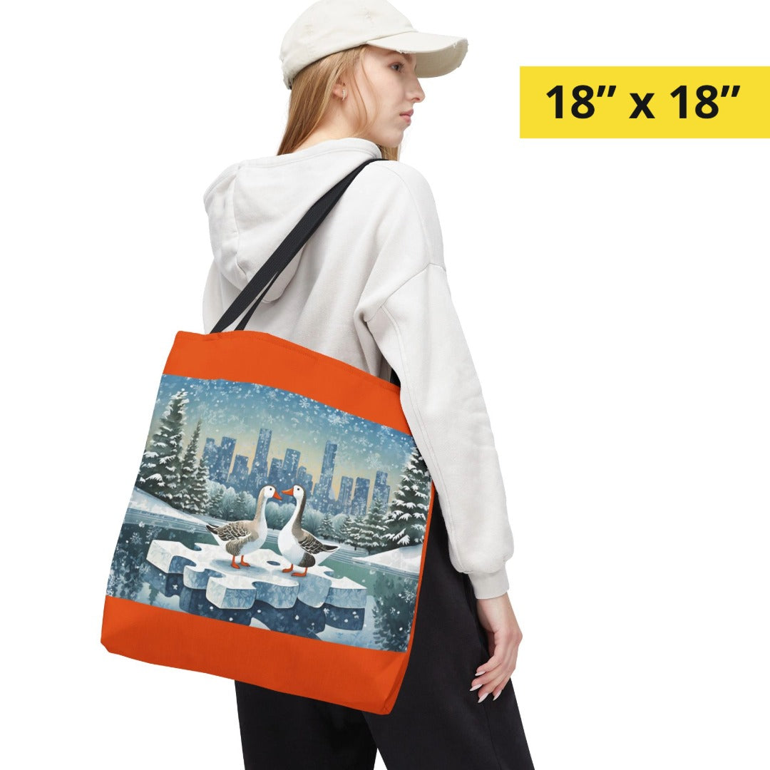 Winter Geese Tote Bag