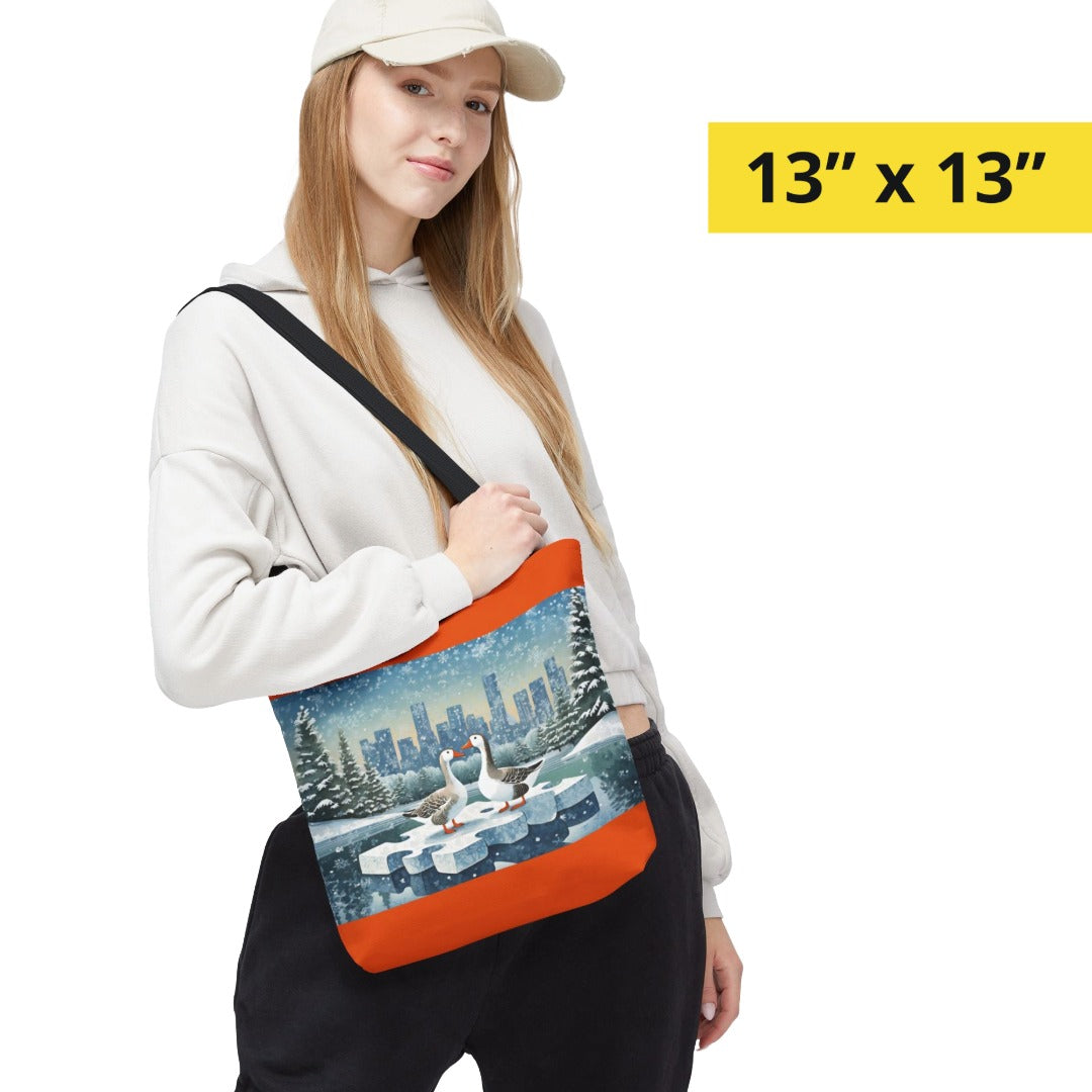 Winter Geese Tote Bag