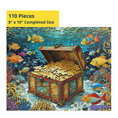 Puzzler's Treasure Chest — 110-Piece Jigsaw Puzzle