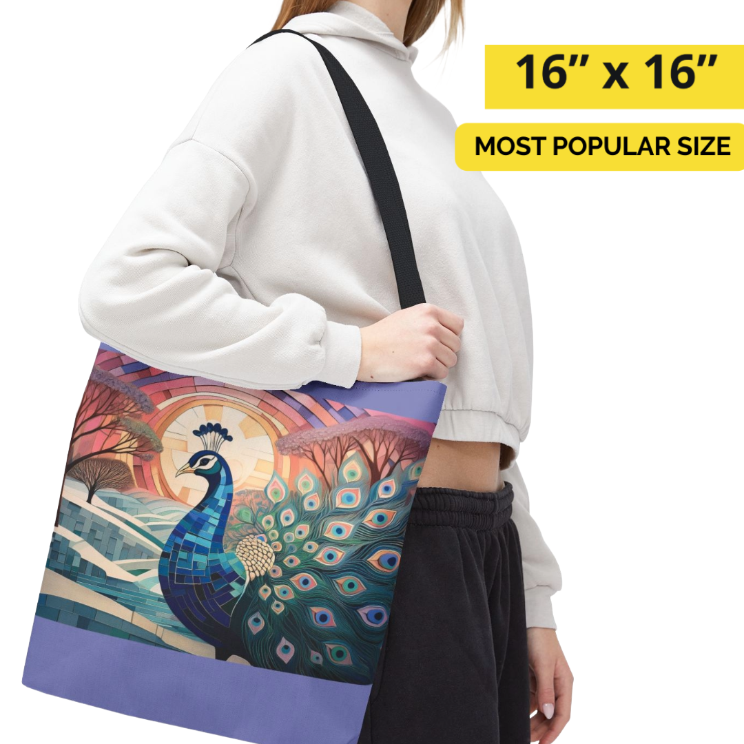 Peacock Puzzle Dream Tote Bag