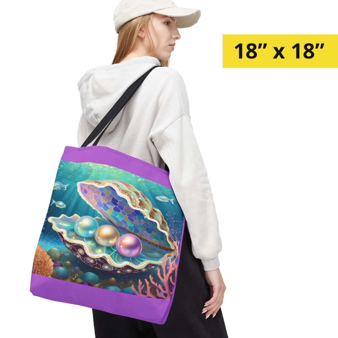 Wild Pearls in a Puzzle Oyster Tote Bag