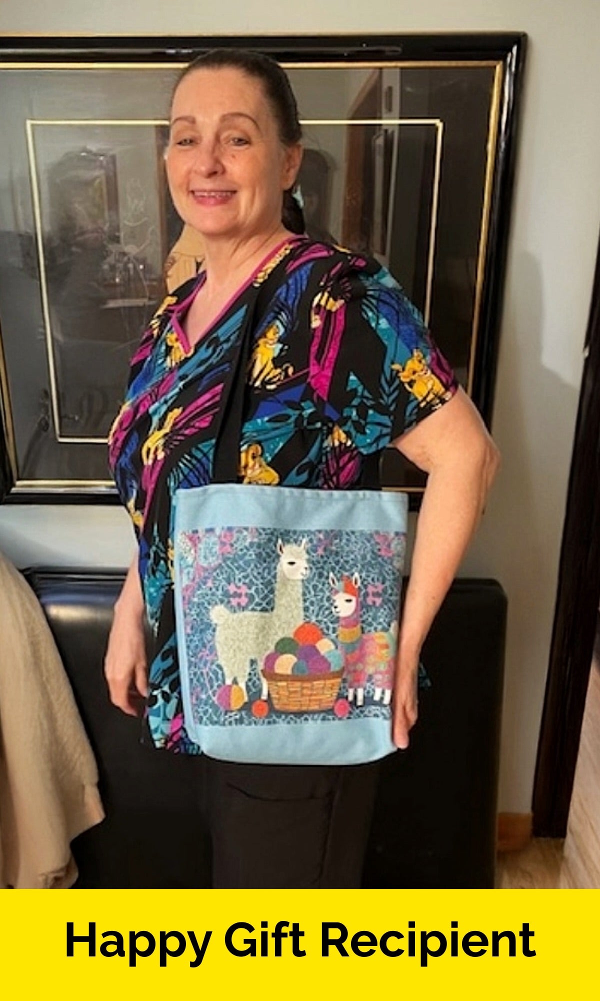 Enchanted Forest Llama Tote Bag