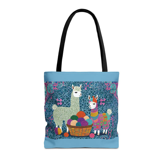 Enchanted Forest Llama Tote Bag