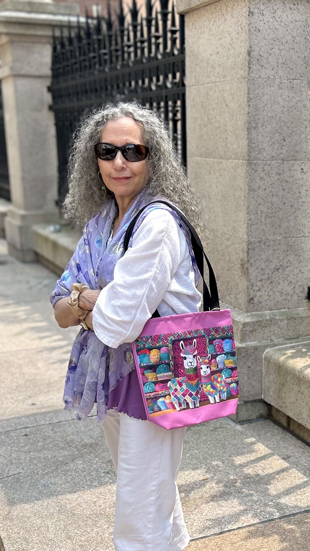 Think Pink Llama Tote Bag
